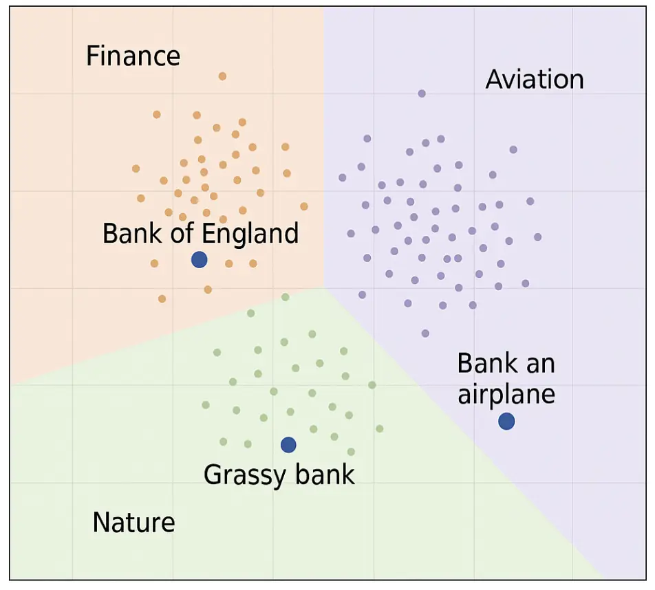 Visualizing embeddings on a plot helps build an intuitive understanding for semantic meaning